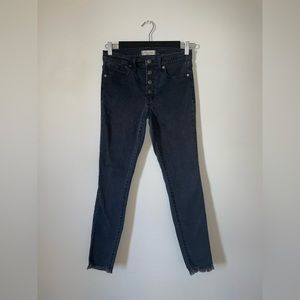 Madewell 9” High Rise Black Skinny Jeans